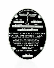 Reproduction B-17 Data Plate Stamped for the B-17E Desert Rat, WWII  DPL-0101-DR picture