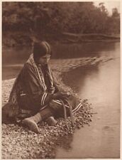 THE VANISHING RACE - VOICE OF THE WATER SPIRITS- VINTAGE 1914 PHOTOGRAVURE picture