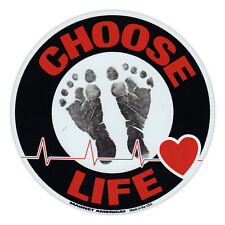 Round Magnet - Choose Life - Anti Abortion Pro Life - Magnetic Bumper Sticker picture