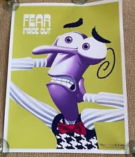 Mondo Disney Pixar Inside Out Fear by Phantom City Creative Poster 52/420 picture