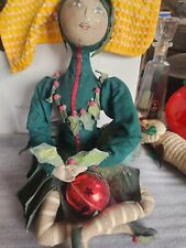 Joe Spencer Gathered Traditions Gallerie II Holly Christmas Doll picture