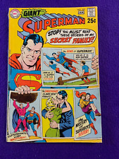 Superman #222 Giant VG DC Comics 1969 Silver Age Superman's Secret Family picture