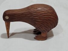 Estate Small Carved Wood Wooden Kiwi Bird Figurine – 3.25