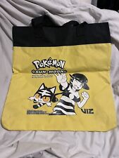 SDCC NYCC EXCLUSIVE Viz Pokémon SUN & MOON Canvas TOTE BAG picture