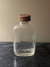 Vintage 1930s Bayer Aspirin Pocket Glass Bottle w/ Original Screw Top Cap picture