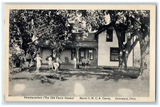 1938 Headquarters Old Farm House Akron YWCA Camp Conneaut Ohio Vintage Postcard picture