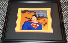 WB SUPERMAN THE ANIMATED SERIES TAS PRODUCTION ANIMATION CEL - PAINTED BG FRAMED picture