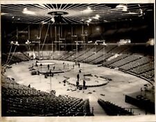 LG898 1975 Original Photo SHRINE CIRCUS Setting Up in Civic Center Three Rings picture
