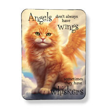 Orange Marmalade Cat Angel Wings Magnet Loss of Cat Grief Memorial Gift 3