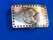 Vintage Western picture cartoon of cowboy lasso roper Belt Buckle SIGNED ARIAT  picture
