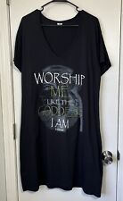 (Womens XL) LUXOR Worship Me Like The Goddess I Am Night Gown VEGAS Pajamas NWOT picture