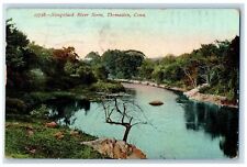 c1950's Naugatuck River Scene Forest Clear Water Flows Thomaston CT Postcard picture