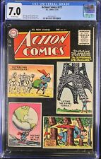 Action Comics #211 CGC FN/VF 7.0 Off White Planet Earth Photoshoot DC Comics picture