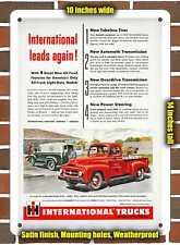 Metal Sign - 1954 International Pickup and Panel Truck- 10x14 inches picture