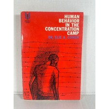 Human Behavior in the Concentration Camp Dr. Elie A. Cohen Grosset UL 100 Book picture