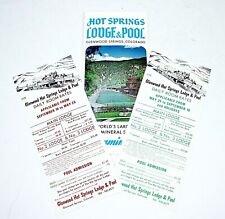 Vtg COLORADO Glenwood Hot Springs Lodge &Pool Pamphlet /Rate Papers MINERAL SPRG picture