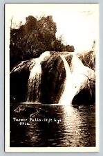 RPPC Postcard Turner Falls (72 Ft. High) In Oklahoma EKC 1939-1950 picture