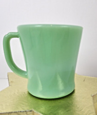 Vintage Fire King Jadeite D Handle Coffee Mug Cup Oven Ware 1940s picture