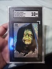 2022 Topps Chrome Star Wars Galaxy 11 Emperor Palpatine Mojo Refractor Gem 10  picture