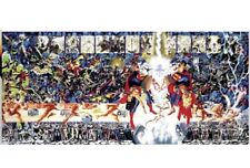 DC’s crisis on infinite earth poster 64” X 29” Massive Alex Ross George Perez picture