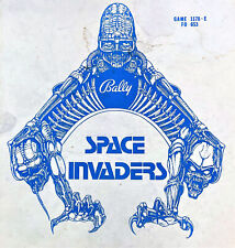 Bally Space Invaders Pinball Manual Schematics ORIGINAL picture