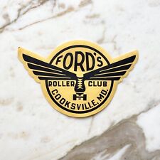 Vintage 1930s 40s 50s Ford’s Roller Club Cooksville Maryland MD Skating Label picture