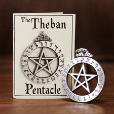 Large Theban Pentacle Necklace Pentagram Pendant Hermetic Wiccan Pagan Jewelry picture