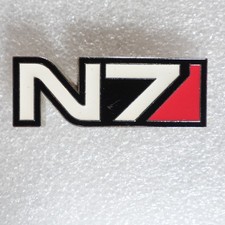 Mass Effect N7 Pinback Button Bioware EA Gaming Video Game Pin picture