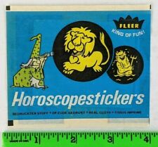 Vintage 1971 Fleer Horoscope Stickers Sealed Unopened European German Pack picture