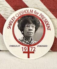 Shirley Chisholm for President 1972 Political Pin Button - Revised 2024 Edition picture