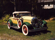 A6  1928 Chrysler Roadster Convertable Calendar Picture Photo Yellow Print Ad picture