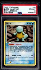 PSA 10 Ditto (Squirtle) 2005 Pokemon Card 64/113 EX Delta Species picture