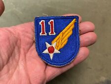 ORIGINAL WWII US 11TH AIR FORCE AAF SLEEVE INSIGNIA PATCH picture