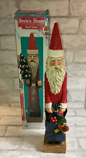 Vintage 1994 Santa's House Pencil Old World Santa Hand Sculpted Painted Figurine picture
