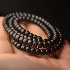 4mm Fashion natural black Black coconut Diy Barrel beads bracelet Cuff Bless picture