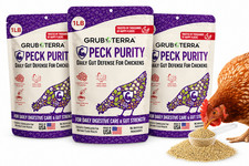 3x Peck Purity Natural Chicken Dewormer Daily Gut Support Herbal Supplement picture