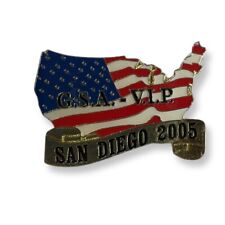GSA VIP San Diego 2005 Lapel Pin Patriotic USA Flag General Service Adm picture