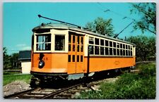 Connecticut Electric Railway Trolley Museum 5645 Windsor CT Chrome Postcard F17 picture