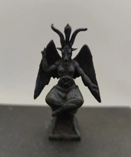 Baphomet Mini-Statue Bronze Ancient Occult Pagan Deity Goat Pendant Jewelry picture