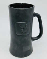Playboy Bunny 1960's Vintage Grey Frosted Glass Beer Stein Mug picture