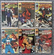 6 lot series - Amazing Spider-Man #320 - 325 Assassin Nation Plot (1989) picture