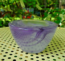 Vintage Partylite Purple Swirl Glass Votive Candle Holder 2