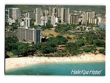 Hale Koa Hotel Waikiki Beach Honolulu, Hawaii Vintage Chrome Postcard picture
