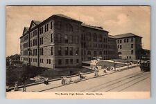 Seattle WA-Washington, The Seattle High School, Antique, Vintage c1908 Postcard picture