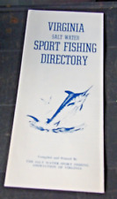Scarce 1960's Virginia Saltwater Sport Fishing Directory Brochure picture