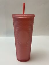 NEW Starbucks Soft Touch Pink Lemonade Studded 24 oz Travel Tumbler Cold Cup picture