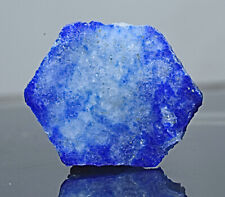 Natural Fluorescent Afghanite Slice Combined With Lazurite 8.50 Carat picture