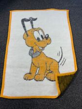 Biederlack Disney Pluto Blanket 80s Baby 1984 Nursery 29