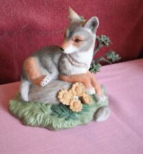 Vintage 1998 Lenox Porcelain Figurine- Peaceful Afternoon- Coyote ~ 4.0