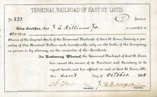 Terminal Railroad of East St. Louis - Transferred to Jay Gould - Stock Certifica picture